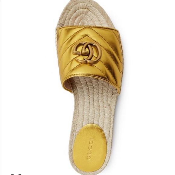 gucci slide espadrille